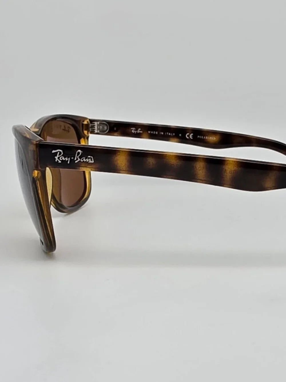 Ray-Ban RB4181 710/83 Havana Frame Polarized Brown Lens Sunglasses w/ Case Italy